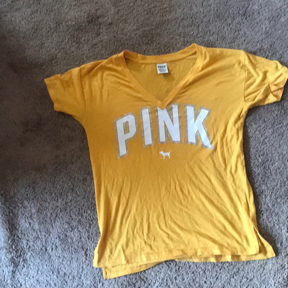 PINK V neck short sleeve perfect tee